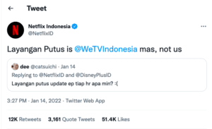 twitter layangan putus