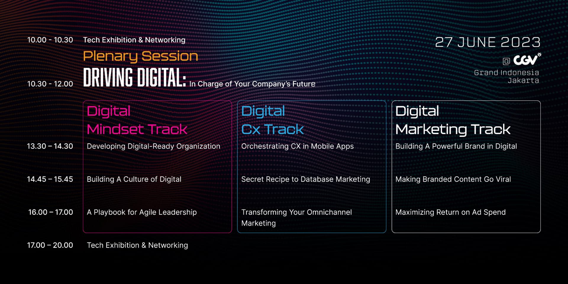 Agenda Tech for Business 2023